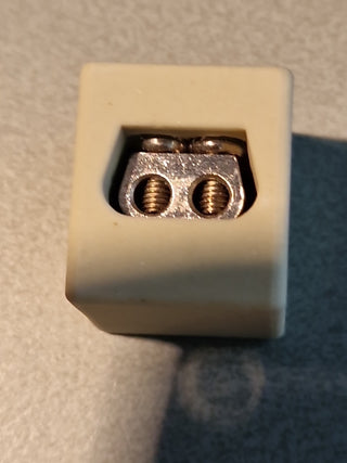 4x  Obo TK 06- 2 Keramikklemme doppelt für FireBox T 6 mm² #91