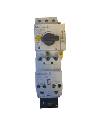 Eaton Klöckner Moeller PKZM0-6,3 Motorschutzschalter + SE00-41-PKZ0 Hilfsschalt0
