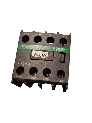 Schneider Electric LADN Hilfskontaktblock 4-polig TeSys, 1 Schließer + 3 Öffner0