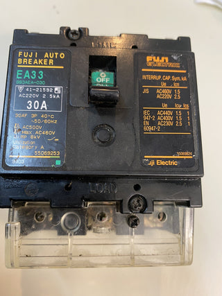 Fuji Electric EA33 Auto Breaker 30A | 3-polig | Kompaktleistungsschalter MCCB1