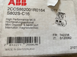 ABB Sicherungsautomat Typ S802S-C161