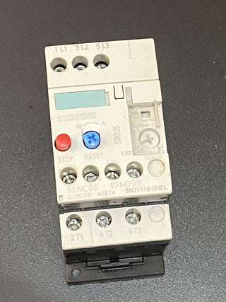 Siemens SIRIUS Überlastrelais 3RU1116-0HB1 (0,55 – 0,8 A)3
