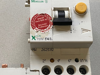 Moeller PBSM‑634/003‑A + PLS4‑B50/4 – FI‑LS Kombi C63A 30 mA2