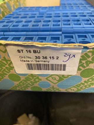 29x Phoenix Contact ST 16 BU Durchgangsreihenklemme 3036152 Zugfeder Blau Neu3