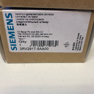 Siemens Verbindungsstecker 3RV2917-5AA00 / Neu OVP0