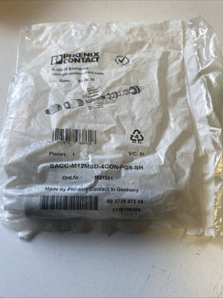 Phoenix Contact SACC-M12MSD-4CON-PG 9-SH Datensteckverbinder M12 1521261 NEU