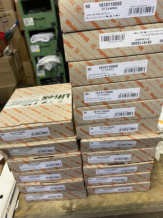 50x Weidmüller ZT 2.5/2AN/1 Reihenklemme NEU OVP 1815070000 TS35 2,5mm²2