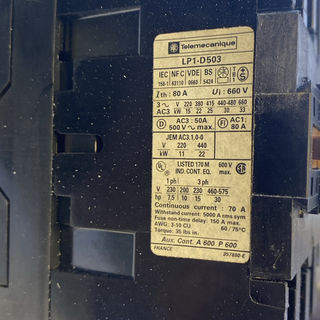 Telemecanique Schneider LP1-D503 M Schaltschütz Contactor 3P 80A Spule 155V DC