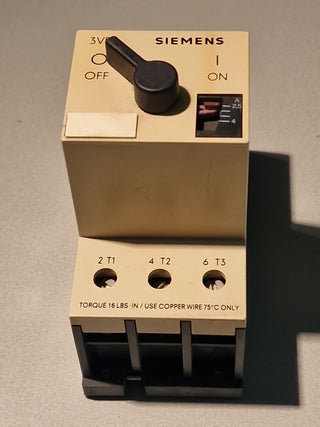 SIEMENS 3VE3000-2JA00 2,5-4A Motorschutzschalter #110