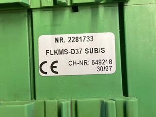 FLKMSD37SUBS - PHOENIX CONTACT - FLKMS D37 SUB/S / Module 2281733 USED3