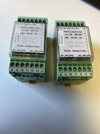 2x PHOENIX CONTACT PZ213RK-TC | Modbus Plus MB+ Trunk Tap | Gebraucht0