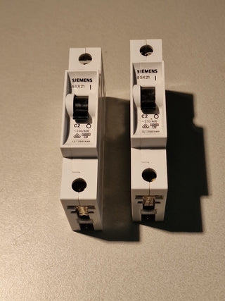 3x Siemens Leitungsschutzschalter 5SX21 C2#115