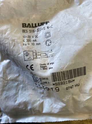Balluff BES01EE Induktiver Sensor BES 516-327-S4-C M30 PNP NO3