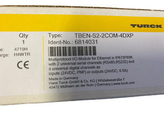 Turck TBEN-S2-2COM-4DXP Multiprotokoll I/O Modul - RS232/RS485 - OVP & NEU1