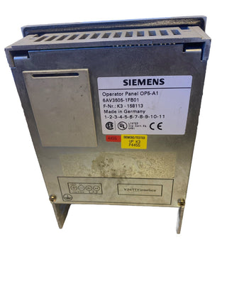 Siemens COROS OP5-A1 Operator Panel 6AV3505-1FB01 OP52