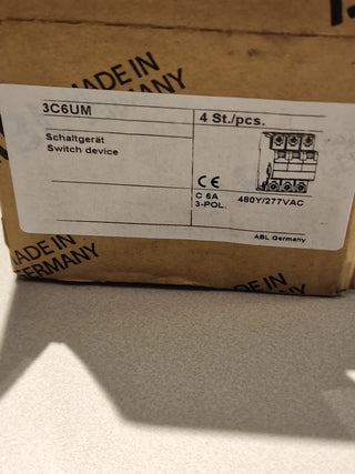 ABL SURSUM 3C6UM LS-Schalter C6A 3-polig 480Y/277VAC Miniature Circuit Breaker5