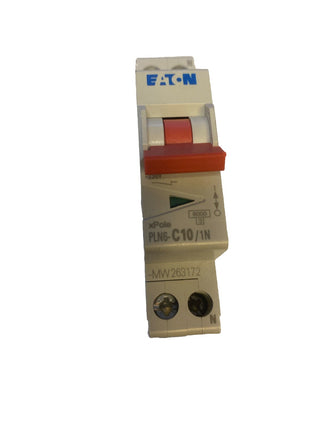 Eaton 263172 PLN6-C10/1N-MW Leitungsschutzschalter C10 10A 1+N LS-Schalter NEU1