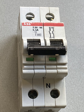 ABB S282-K6A Leitungsschutzschalter | 2-polig | Charakteristik K | 6A | Gebrauch1