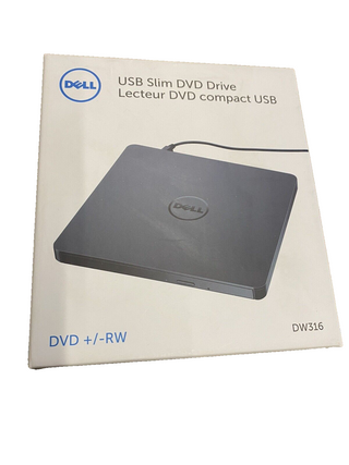 DELL DW316 USB Slim DVD Drive DVD+/-RW externes Laufwerk mit Brenner - NEU OVP7