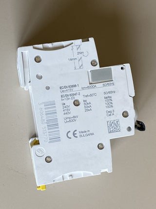 Schneider Electric iC60N Leitungsschutzschalter 2P 1A B-Charakteristik A9F031011