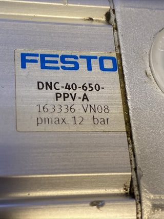 FESTO DNC-40-650-PPV-A Normzylinder 40mm Hub 650mm ISO 15552 gebraucht0