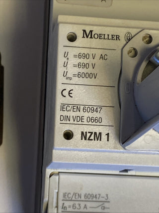 Eaton Moeller NZM1 XDV 125A Leistungsschalter Kompaktleistungsschalter–Gebraucht4