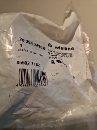 2x Wieland Gehäuseoberteil 70.355.2428.0 Hood top BAS GOT GD 24 P21 A0 Gehäuse#72