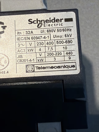 Schneider Electric TeSys D Leistungsschütz LC1D18BL + Entstörmodul LAD4TBDL (Geb5
