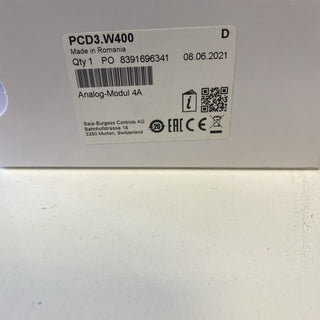 SAIA PCD3.W400 - Analoges Ausgangsmodul, 4 Ausgänge, 8 Bit, 0..10 V1