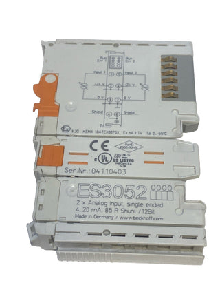 Beckhoff ES3052 | 2-Kanal-Analog-Eingangsklemme 4…20 mA (ES-Serie)1