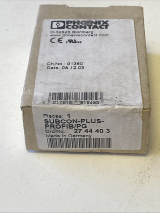 Phoenix Contact D-SUB-Busstecker SUBCON-PLUS-PROFIB/PG connector 27444031