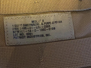 USMC MOLLE 1-LITER-KANTINENBEUTEL, mit Wasser Flasche  (COYOTE BROWN)11
