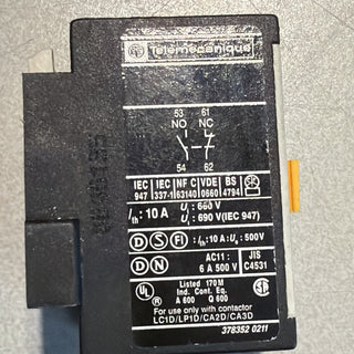 Telemecanique LA1DN11 Hilfsschalterblock 1NO+1NC für TeSys D Schütze – Gebraucht1
