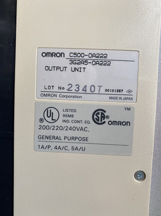 OMRON C500-OA222 (3G2A5-OA222) Output Module – Triac AC 200/240V – Geprüft3