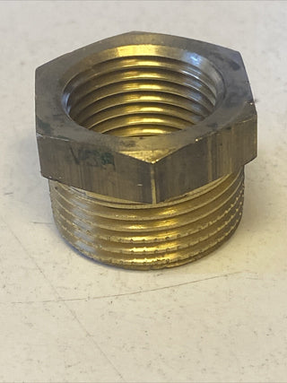 8x Reduzierstück Reduktion Gewindefitting 3/4" AG x 1/2" IG Messing kurz NEU6