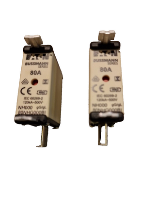 2EATON Sicherungseinsatz NH1 80A gL/gG 500V 80NHG01 Messersicherung0