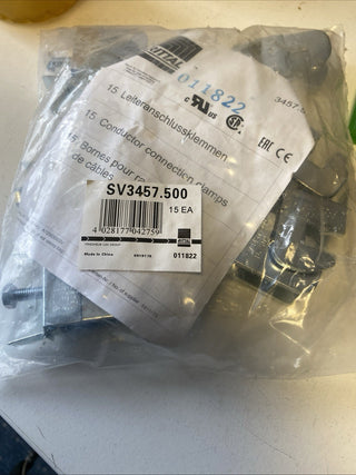 Rittal SV 3457.500 Leiteranschlussklemme 16-50 mm² für 10mm Schiene (15 Stück)