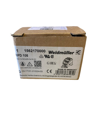Weidmüller WPD 105 Hauptleitungsabzweigklemme 1562170000 Verteilerblock – NEU0