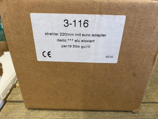 SELUX 3-116 STRAHLER 220MM MIT EURO ADAPTER PAR16 50W GU107
