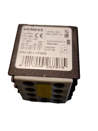 Siemens 3RH1911-1FA02 Hilfsschalterblock0