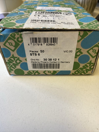 50x Phoenix Contact 3038121 STS 6 Durchgangsklemme4