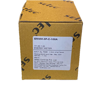 NEU / OVP Selec EM4M-3P-C-100A | Digitaler 3-Phasen Energiezähler | 100A | DIN-S2