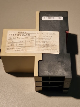 SIEMENS 3VE3000-2JA00 2,5-4A Motorschutzschalter #112