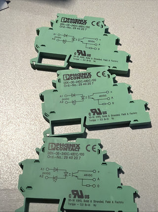 3X Optokoppler Phoenix Contact DEK-OE- 24DC/ 48DC/100 Ord.-No: 29 40 20 72