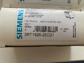 Siemens SIRIUS Hilfsschalterblock 3RT1926-2ED21 | Zeitrelais 0,5-10s | NEU & OVP0