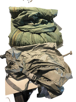 US Army Patrol Schlafsack +Kleiner Stuff sack  gut Erhalten6