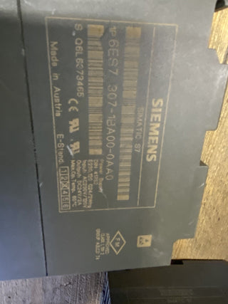 Siemens Simatic S7 6ES7307-1BA00-0AA0 PS307 2A 6ES7 307-1BA00-0AA03