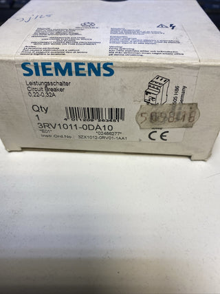 Siemens 3RV1011-0DA10 Motorschutzschalter,0
