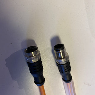 2x M12, Buchse, gerade, 5-polig, M12, Stecker, gerade, 5-polig, Sensor-/4