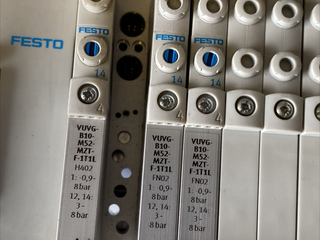 Festo VTUG-10 Ventilinsel VUVG Pneumatik Magnetventil SPS PLC Schaltschrank19